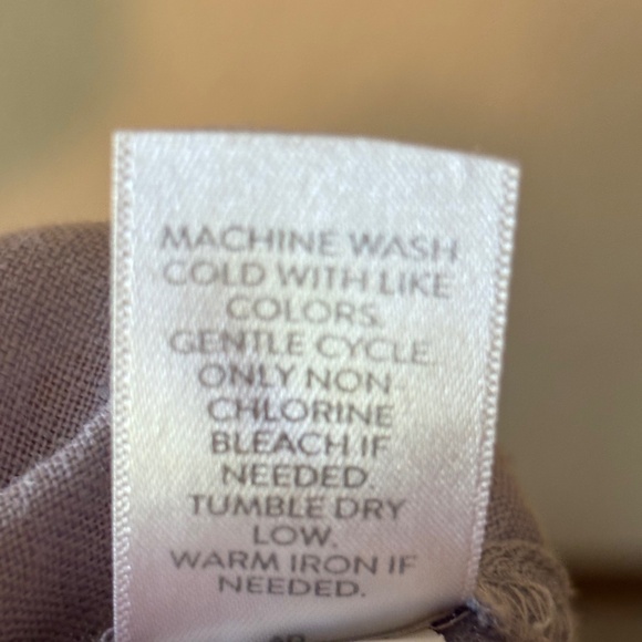 J. Jill Love Linen Periwinkle Blue Linen Tiered Long Sleeve Top Women's Size L - Picture 12 of 12